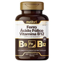 MELFORT - FERRO ACIDO FOLICO VITAMINA B12 60 CAPS 350MG